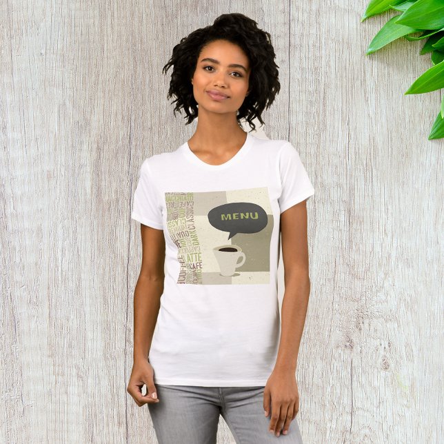 Coffee House Menu Womens T-Shirt (Skapare uppladdad)