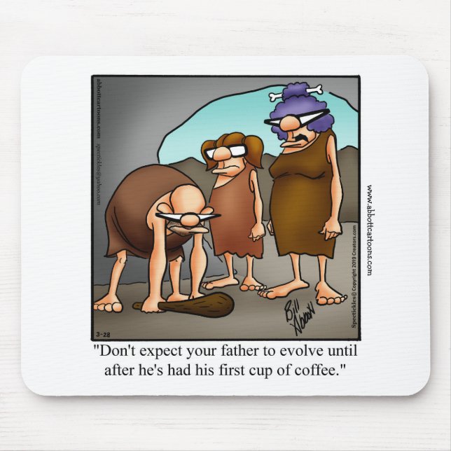 Coffee Humor Mousepad Gift Musmatta (Framsidan)