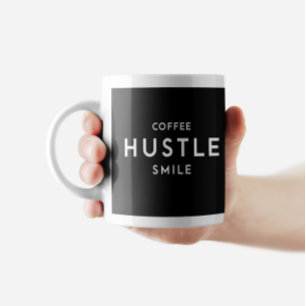 Coffee Hustle Smile Mugg