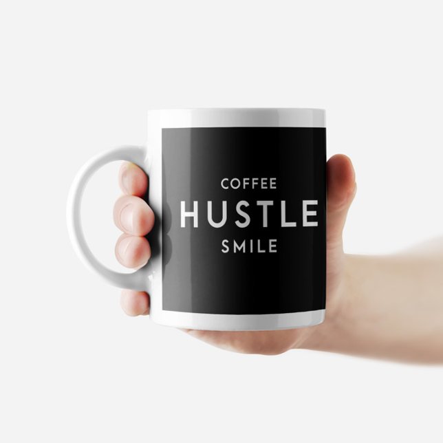 Coffee Hustle Smile Mugg (Skapare uppladdad)