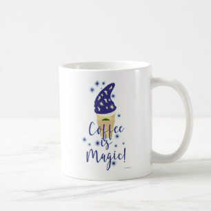 Coffee Is Magic Mocha Wizard Cartoon Slogan Mug Kaffemugg