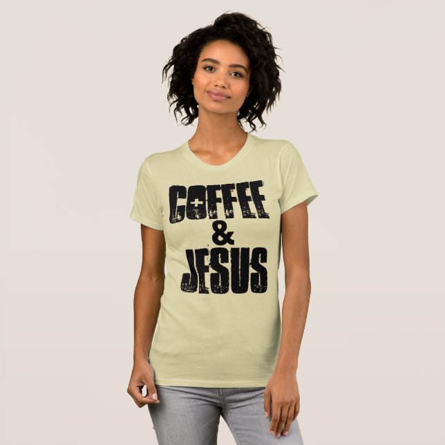 COFFEE & JESUS T-shirts (Hel framsida)