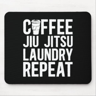 Coffee Jiu Jitsu Tvätt repeat Mixed Martial Arts Musmatta