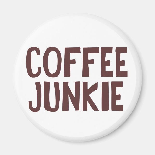 Coffee Junkie Magnet (Framsidan)