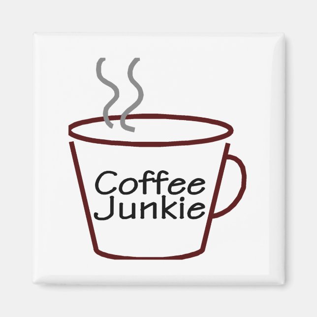 Coffee Junkie Magnet (Framsidan)