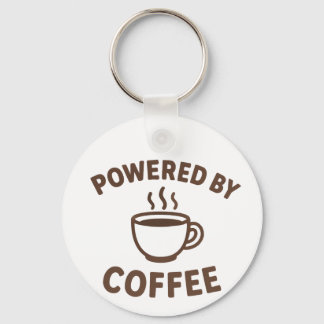 "Coffee Keychain" - "Powered by Coffee" Nyckelring