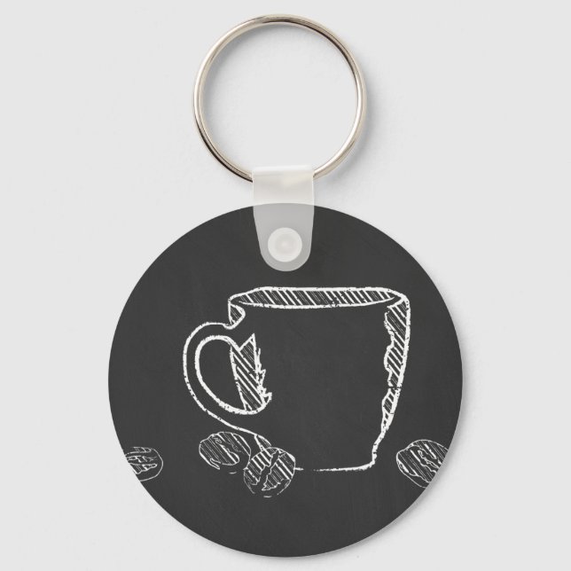 COFFEE KOPP CHALK NYCKELRING (Framsida)