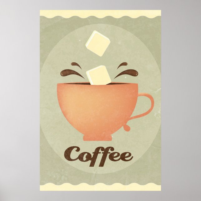 Coffee kopp illustration poster (Framsidan)