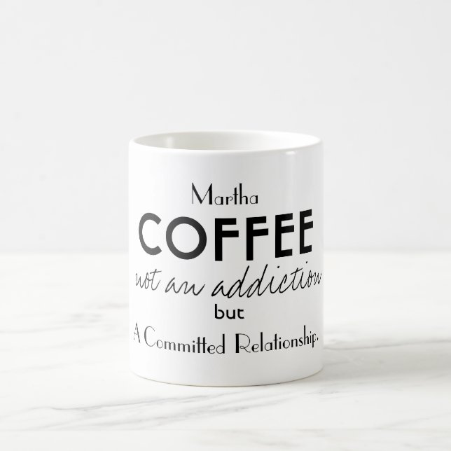 Coffee Kopp Roligt Personal Quote Black (Center)