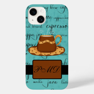 Coffee Kopp Script Monogram Namn Turcos