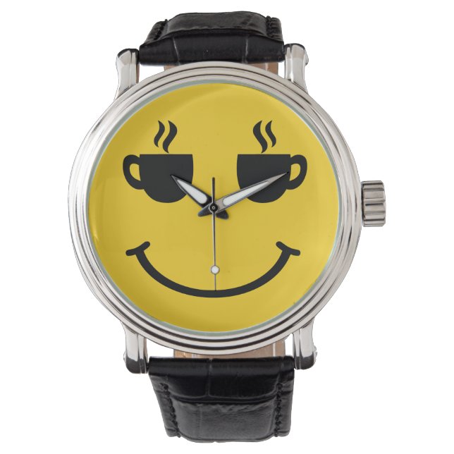 Coffee Kopp Smile Armbandsur (Framsida)