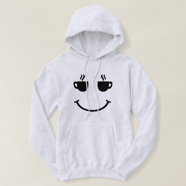 Coffee Kopp Smile Hoodie (Design framsida)
