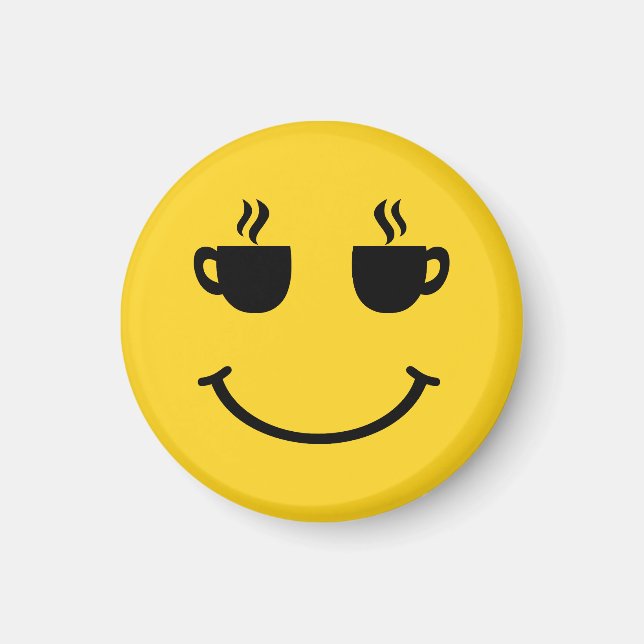 Coffee Kopp Smile Magnet (Framsidan)