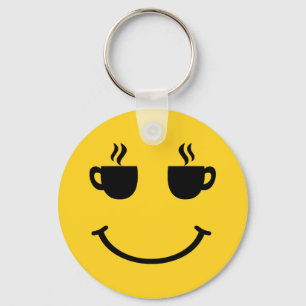 Coffee Kopp Smile Nyckelring