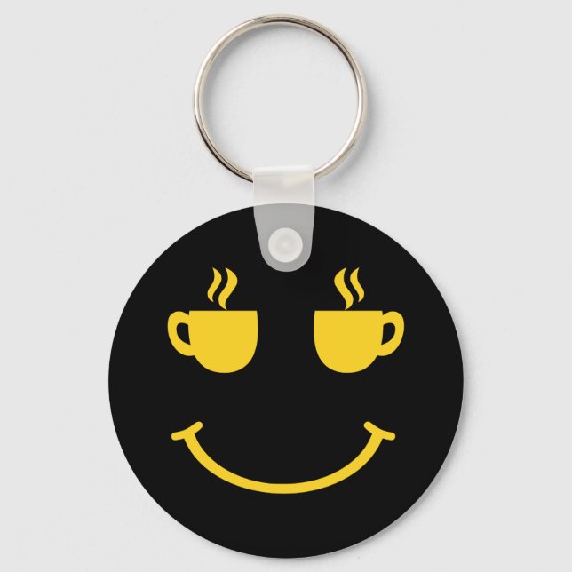 Coffee Kopp Smile Nyckelring (Framsida)