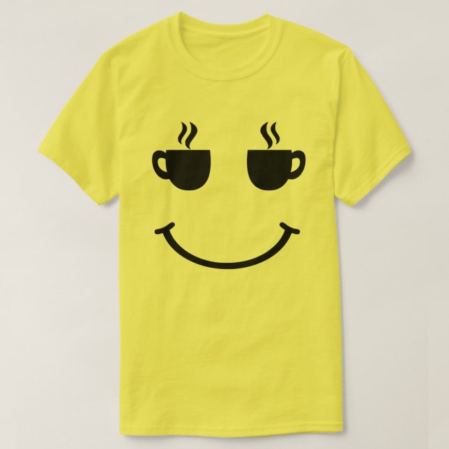 Coffee Kopp Smile T Shirt (Design framsida)