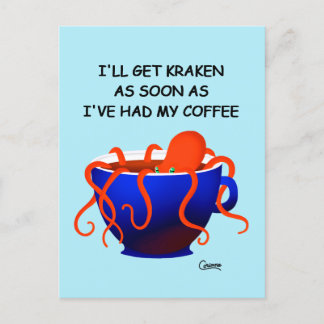 Coffee Kraken - vykort