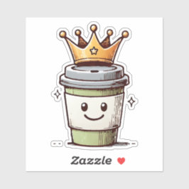 Coffee Kung Kawaii Klistermärken