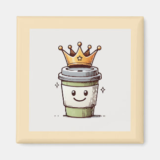 Coffee Kung Kawaii Magnet