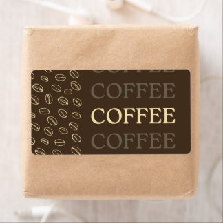 Coffee Label – Retro Coffee Beans Fraktsedel