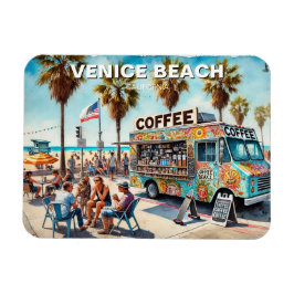Coffee Lastbil Venice Beach Magnet