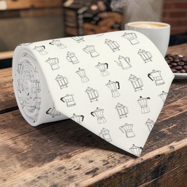 Coffee Latte Lovers Custom Necktie Slips (Skapare uppladdad)