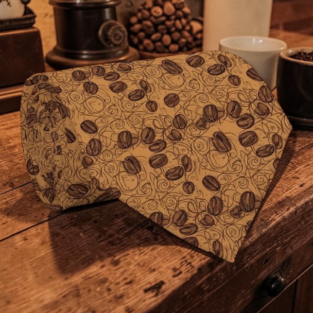 Coffee Latte Lovers Custom Necktie Slips (Skapare uppladdad)