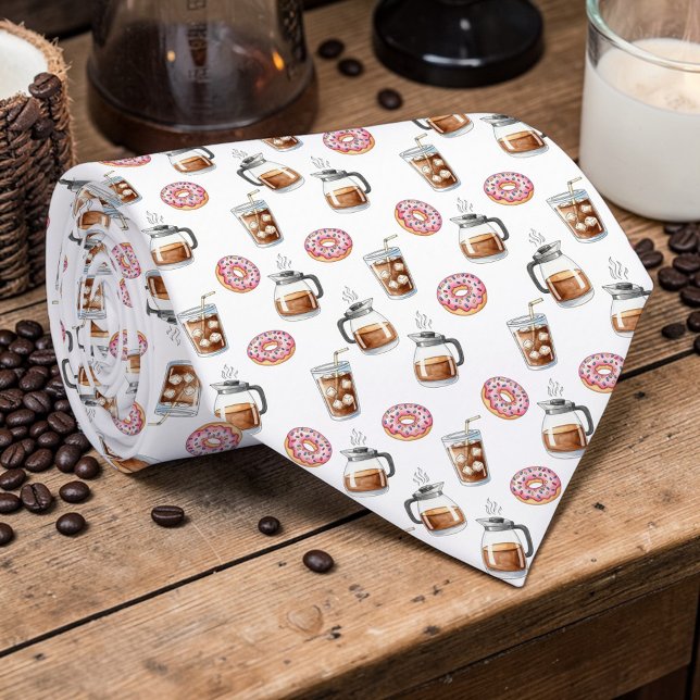 Coffee Latte Lovers Custom Necktie Slips (Skapare uppladdad)