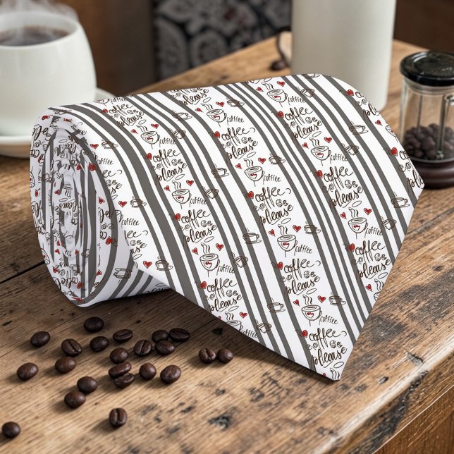 Coffee Latte Lovers Custom Necktie Slips (Skapare uppladdad)