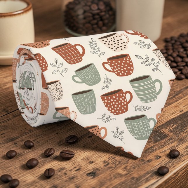 Coffee Latte Lovers Custom Necktie Slips (Skapare uppladdad)