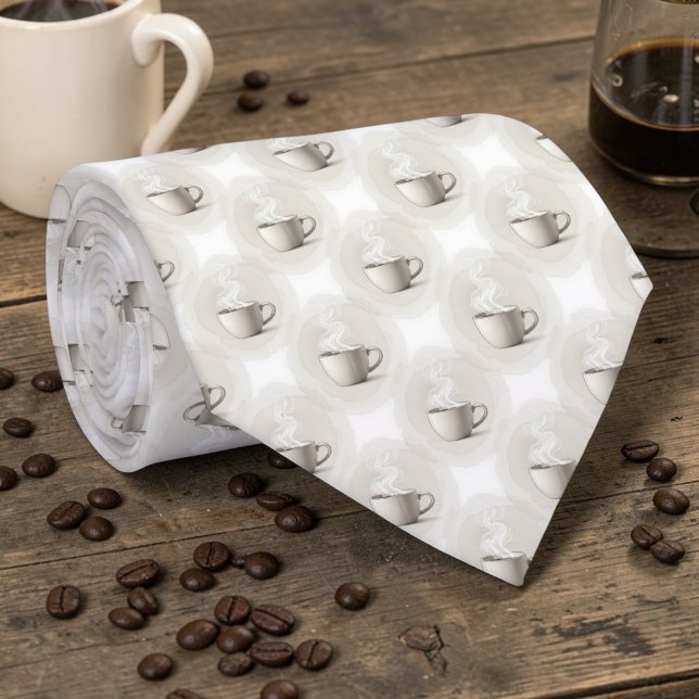 Coffee Latte Lovers Custom Necktie Slips (Skapare uppladdad)