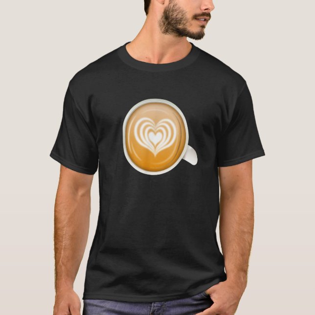 Coffee Latte Macchiato Barista Coffee Beans Coffee T Shirt (Framsida)