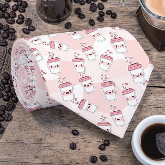Coffee Latte Pink Custom Necktie Slips (Skapare uppladdad)