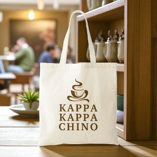 Coffee Life Funny Kappa Kappa Chino Tygkasse