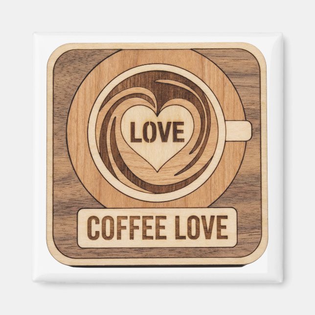 Coffee Love, Heart Magnet (Framsidan)