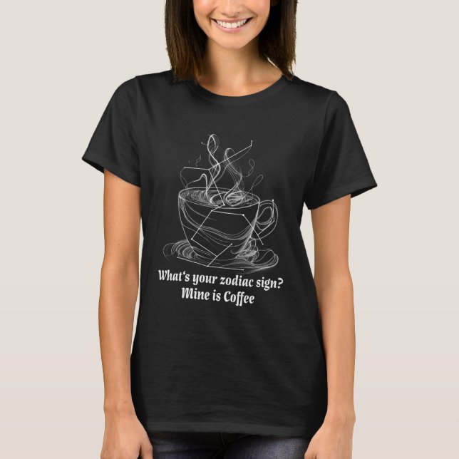 Coffee love zodiac unique botanic bros peaks cup   t shirt (Framsida)