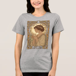 Coffee Lover And Nature Art Nouveau Illustration T Shirt