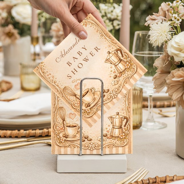 Coffee Lover Baby Shower Pappersservett (Skapare uppladdad)