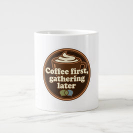 Coffee Lover Daily Ritual Sticker Jumbo Mugg
