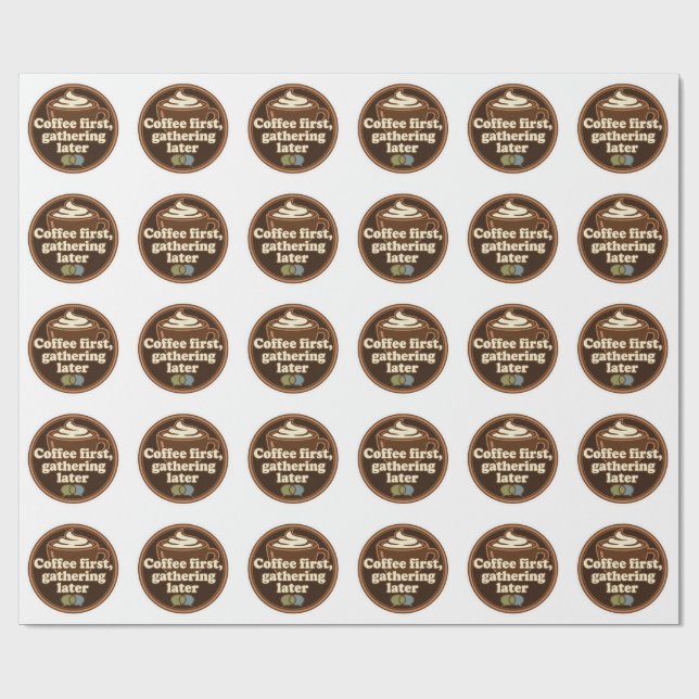 Coffee Lover Daily Ritual Sticker Presentpapper (Platt)