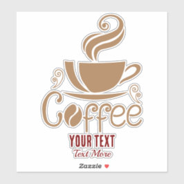 Coffee Lover Design – Minimal Coffee Cup Graphic Klistermärken