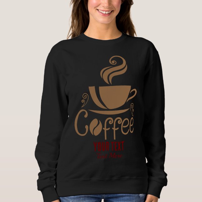 Coffee Lover Design – Minimal Coffee Cup Graphic T Shirt (Framsida)
