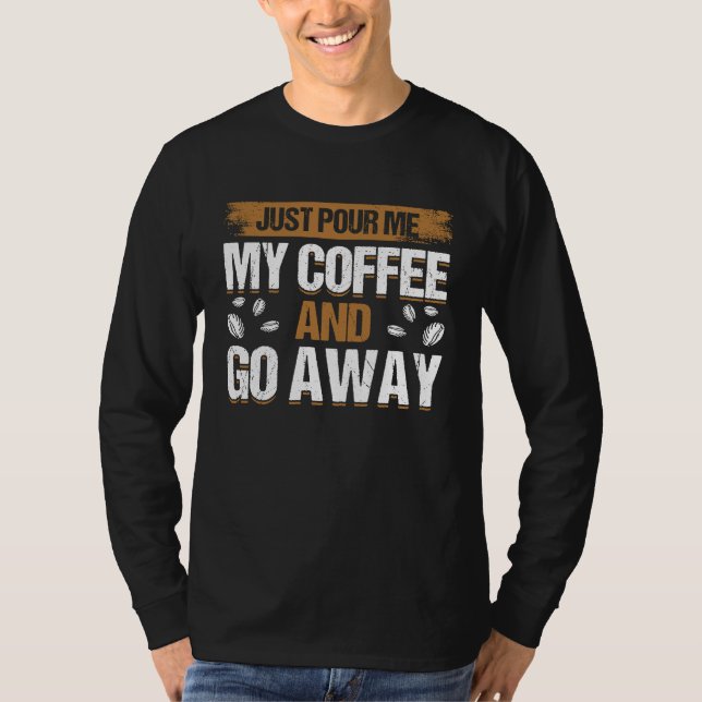 Coffee Lover Espresso Barista Cappuccino Latte Art T Shirt (Framsida)
