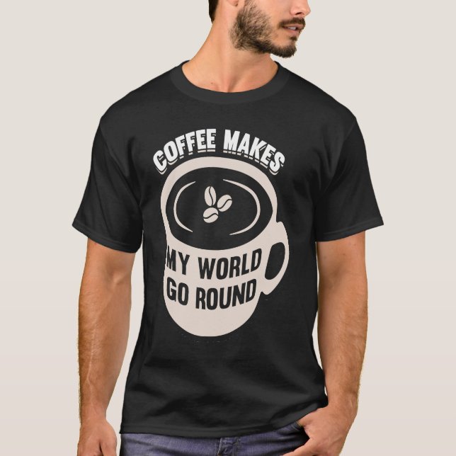 Coffee Lover Espresso Barista Cappuccino Latte Art T Shirt (Framsida)