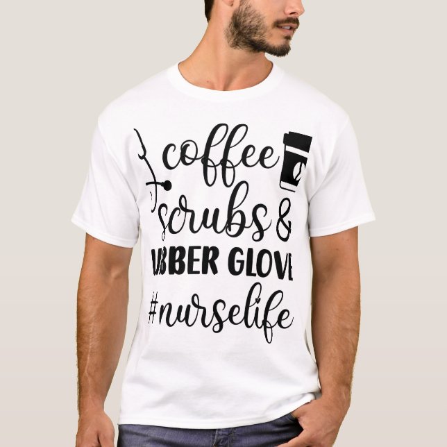 coffee lover gift, gift for coffee lovers, coffee  t shirt (Framsida)
