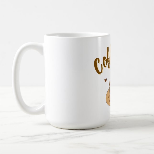 Coffee Lover Mug | Cute Coffee Cup Design | Gift f Kaffemugg (Vänster)