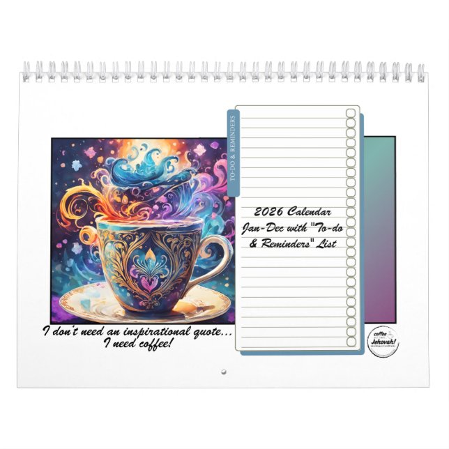 Coffee Lovers 2026 12-month Calendar  Kalender (Omslag)
