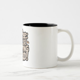 Coffee Lover's "Adulting is Hard" Mug Två-Tonad Mugg