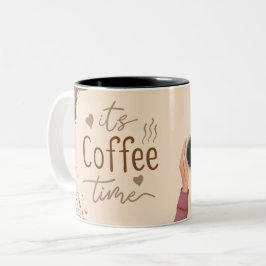 Coffee Lover's Mug Start Your Day with a Warm Sip Två-Tonad Mugg