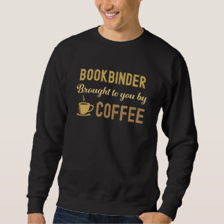 Coffee Loving Bookbinder Busy Exhausted  Cute Lång Ärmad Tröja